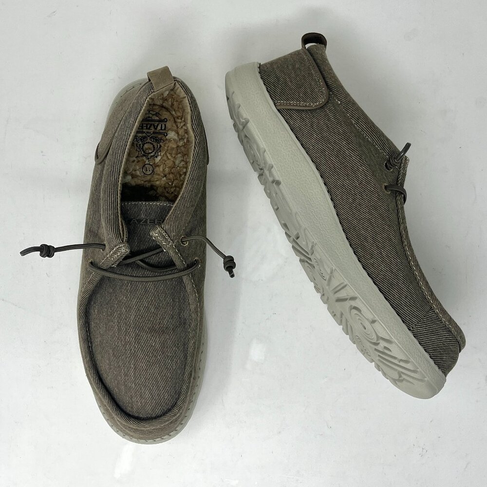NEW ~ ITAZERO [ALLEGRO LOAFERS] Mens Khaki 11US 9.5UK Shoes EVA Sole